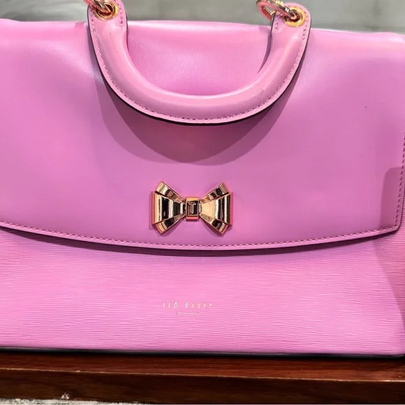 Ted Baker Pink Bow Shoulder Bag - Picture 3 of 4